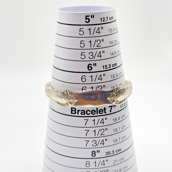 William Rogers Oneida Silver Plate Cuff Bracelet Vintage Engravable Size 6.75 - Picture 4 of 5